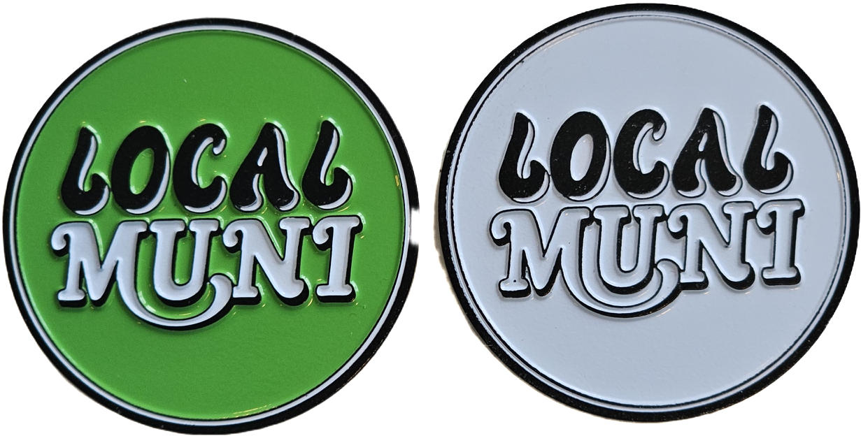 Local Muni Golf Ball Marker