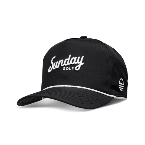 Sunday Golf Rope Hat - Black