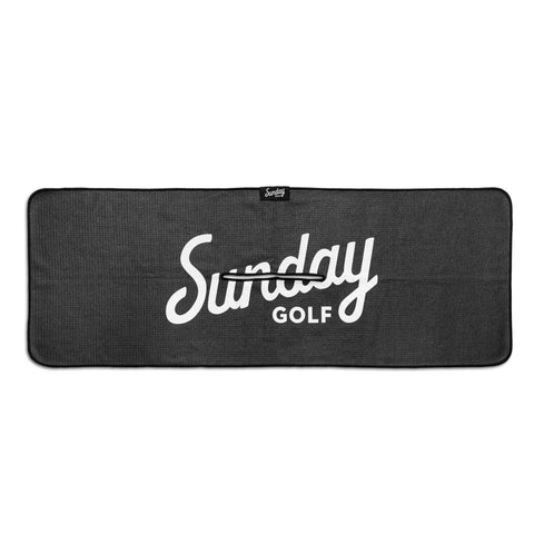 Sunday Golf Classic Golf Towel - Sunday Golf Black