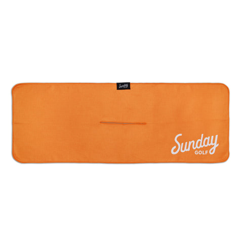 Sunday Golf Tailgate Golf Towel - Orange