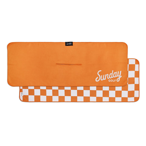 Sunday Golf Tailgate Golf Towel - Orange