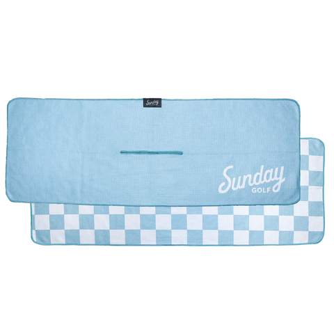 Sunday Golf Tailgate Golf Towel - Light Blue