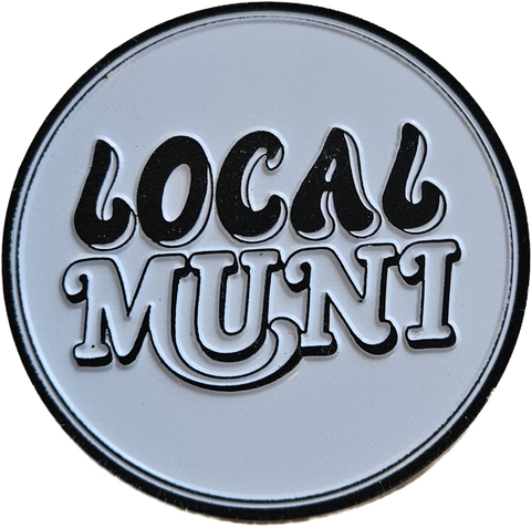 1.5" Local Muni Medallion Golf Ball Marker